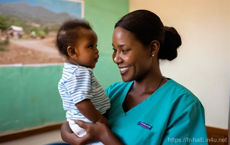 아이티에서 개발된 혁신 기술과 스타트업 사례 - **Prompt: "An inspiring AgriTech scene set in a verdant Haitian agricultural field. A male Haitian f...